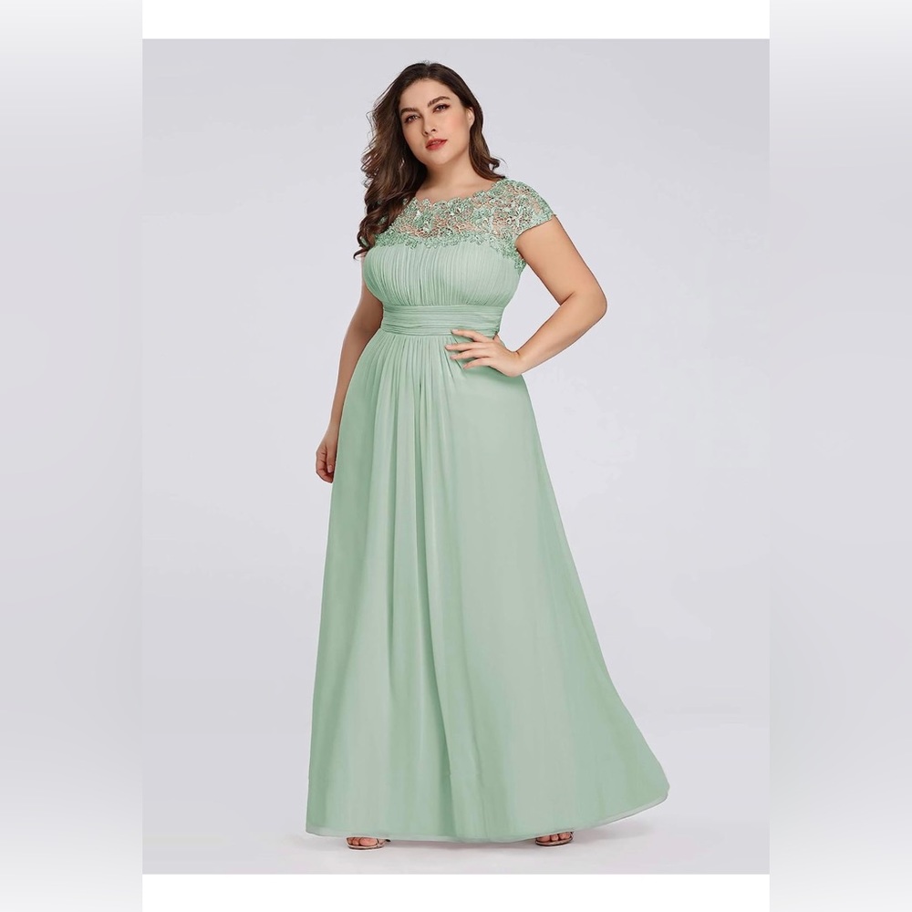 Ever Pretty Lace cap sleeve formal dress